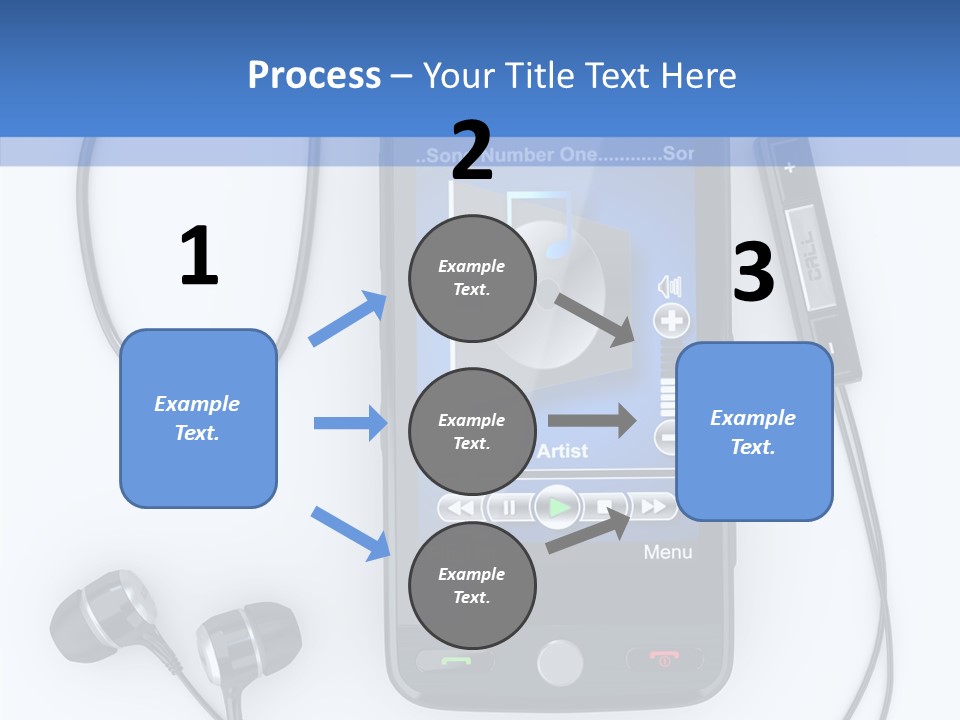 Earphone Nobody Audio PowerPoint Template