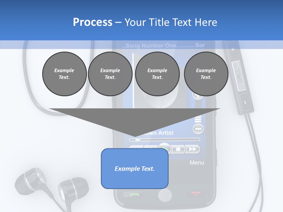 Earphone Nobody Audio PowerPoint Template