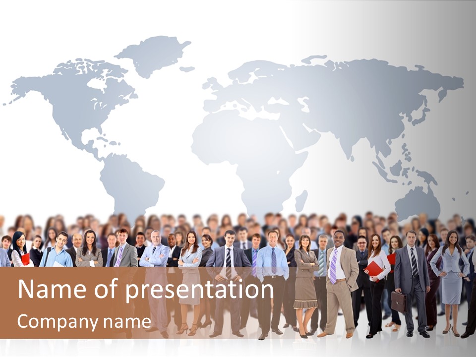 Business Reflection Light PowerPoint Template