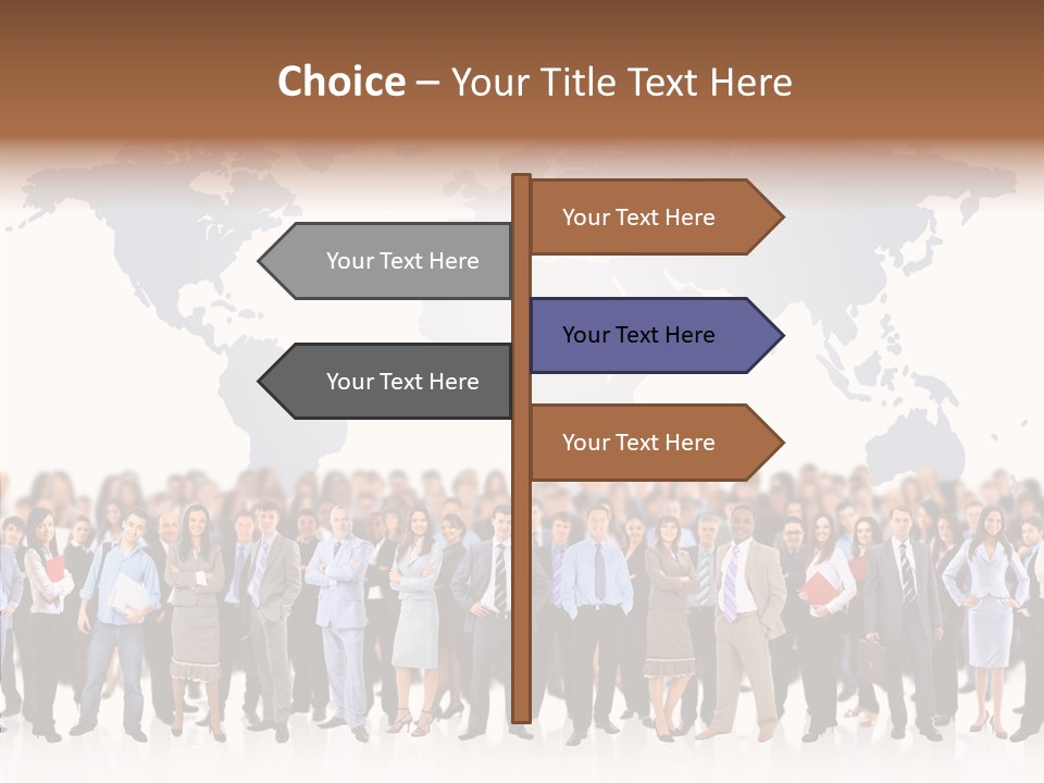 Business Reflection Light PowerPoint Template