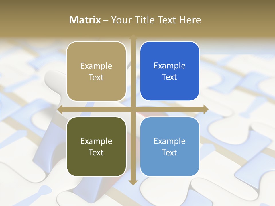 Solution Togetherness Puzzle PowerPoint Template