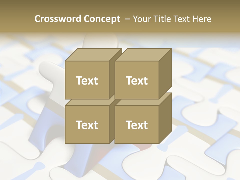 Solution Togetherness Puzzle PowerPoint Template