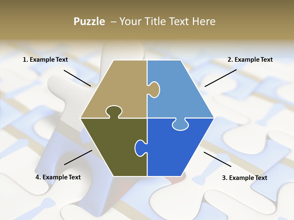 Solution Togetherness Puzzle PowerPoint Template