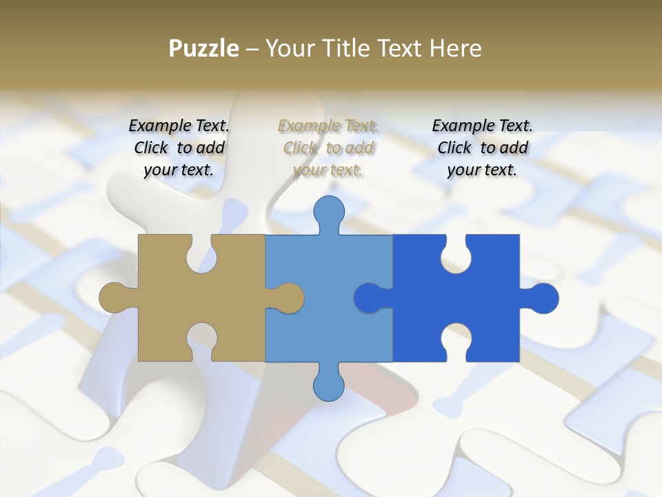 Solution Togetherness Puzzle PowerPoint Template