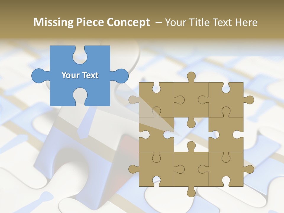 Solution Togetherness Puzzle PowerPoint Template
