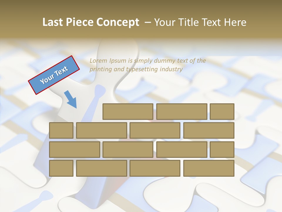 Solution Togetherness Puzzle PowerPoint Template