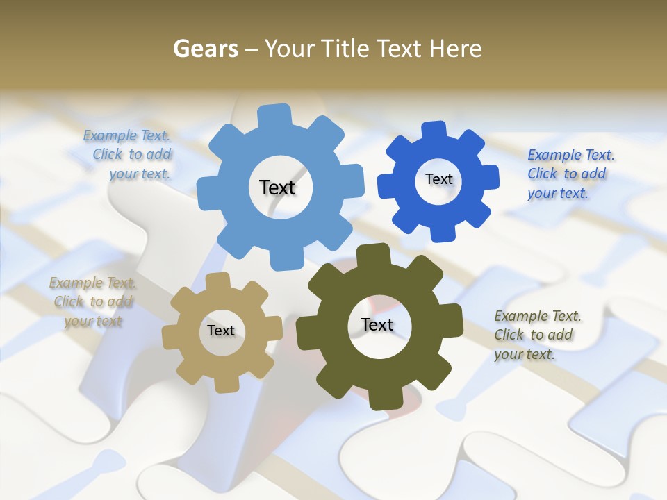 Solution Togetherness Puzzle PowerPoint Template