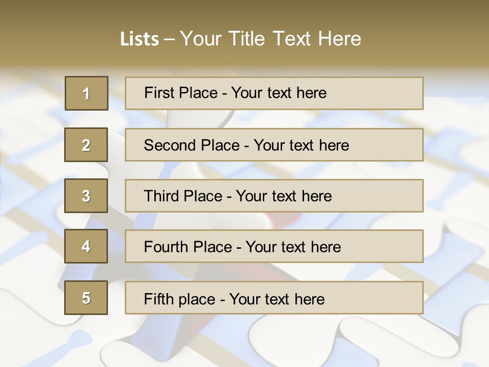 Solution Togetherness Puzzle PowerPoint Template