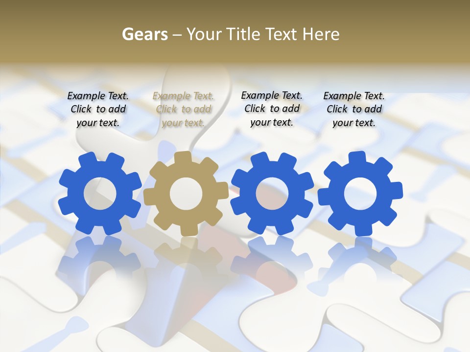 Solution Togetherness Puzzle PowerPoint Template