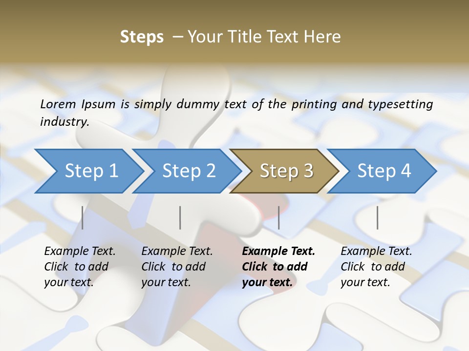 Solution Togetherness Puzzle PowerPoint Template