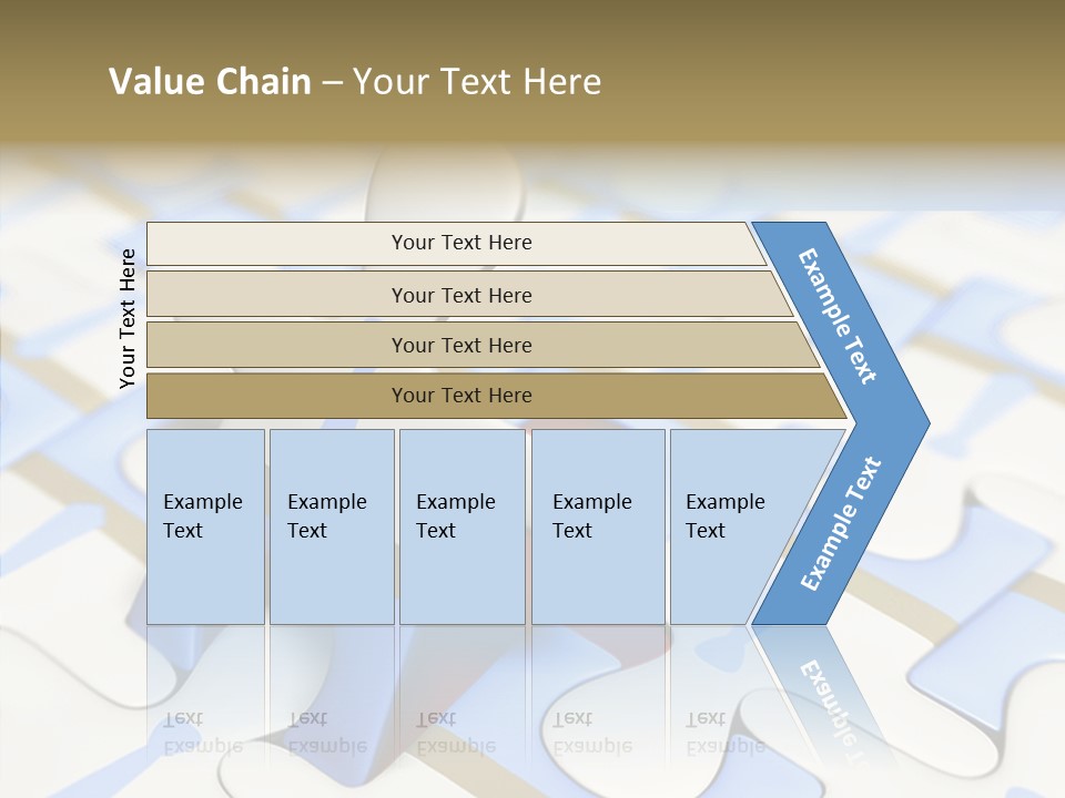 Solution Togetherness Puzzle PowerPoint Template