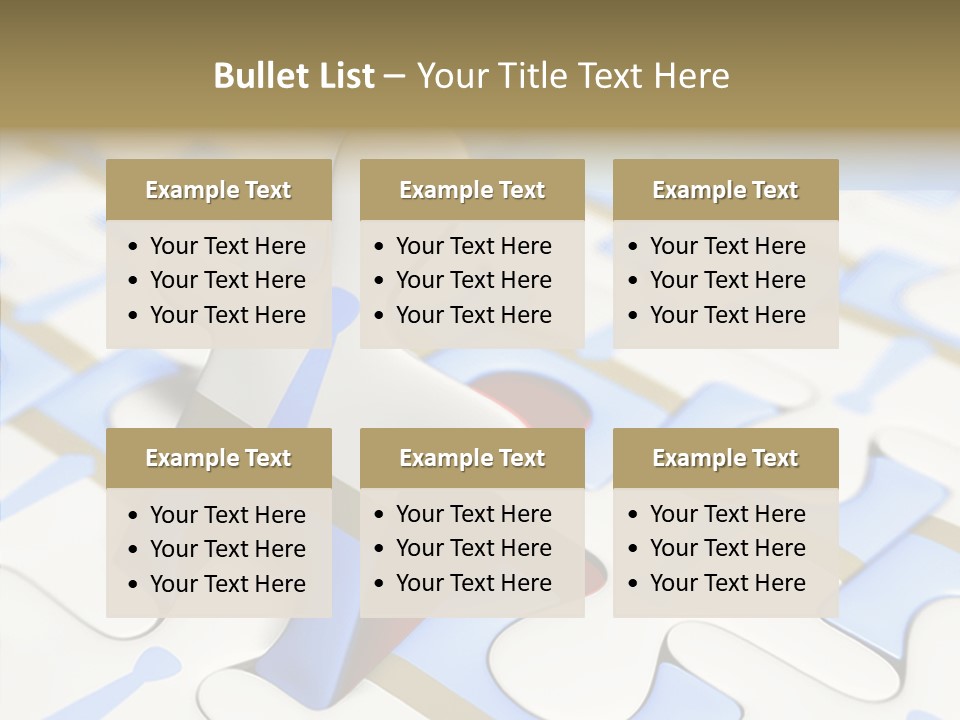 Solution Togetherness Puzzle PowerPoint Template