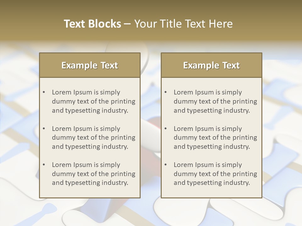 Solution Togetherness Puzzle PowerPoint Template