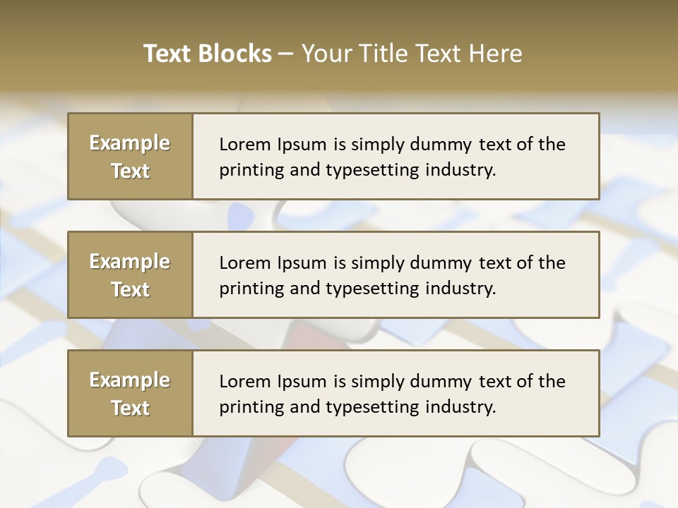 Solution Togetherness Puzzle PowerPoint Template