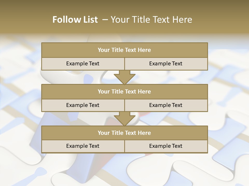 Solution Togetherness Puzzle PowerPoint Template