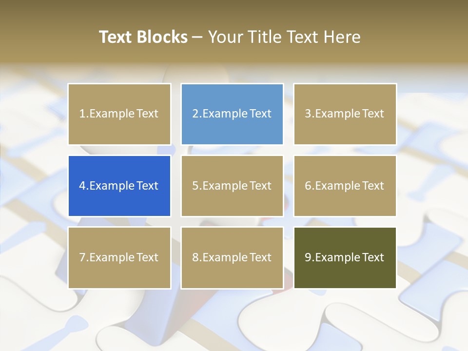 Solution Togetherness Puzzle PowerPoint Template