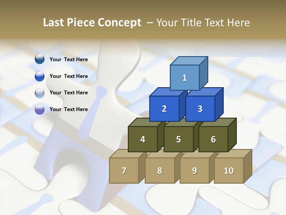 Solution Togetherness Puzzle PowerPoint Template