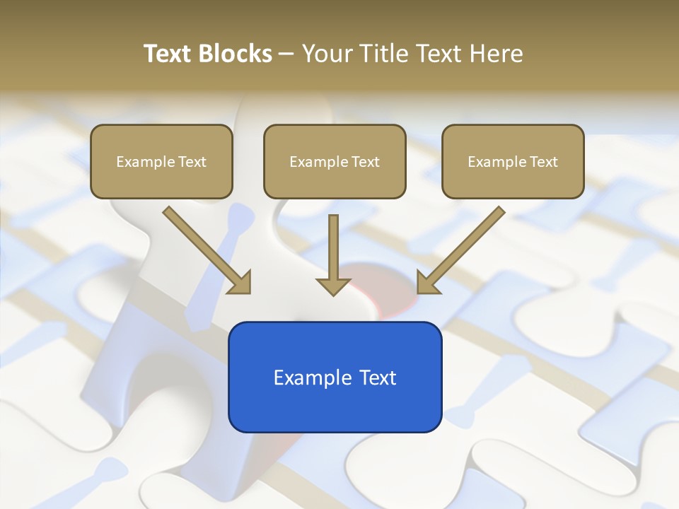 Solution Togetherness Puzzle PowerPoint Template