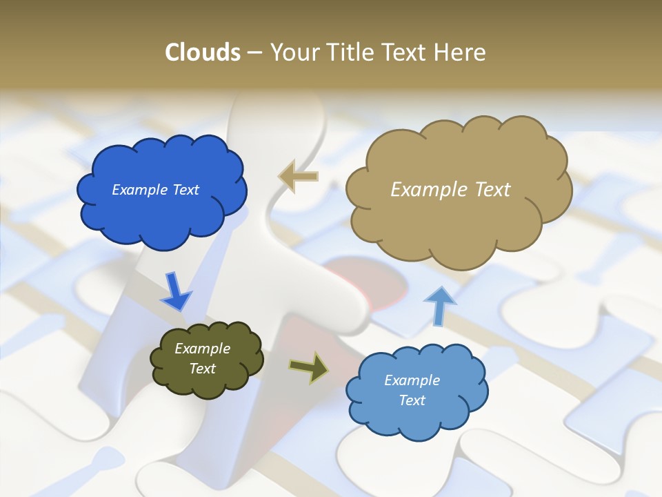 Solution Togetherness Puzzle PowerPoint Template