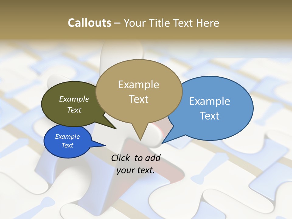 Solution Togetherness Puzzle PowerPoint Template