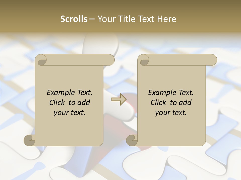 Solution Togetherness Puzzle PowerPoint Template