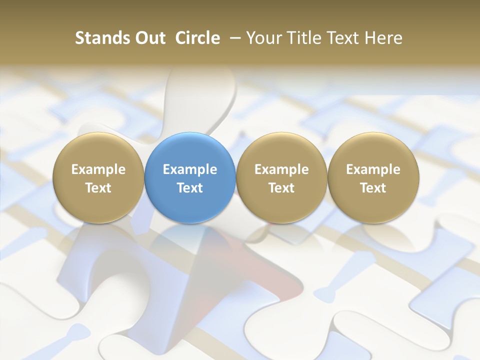 Solution Togetherness Puzzle PowerPoint Template