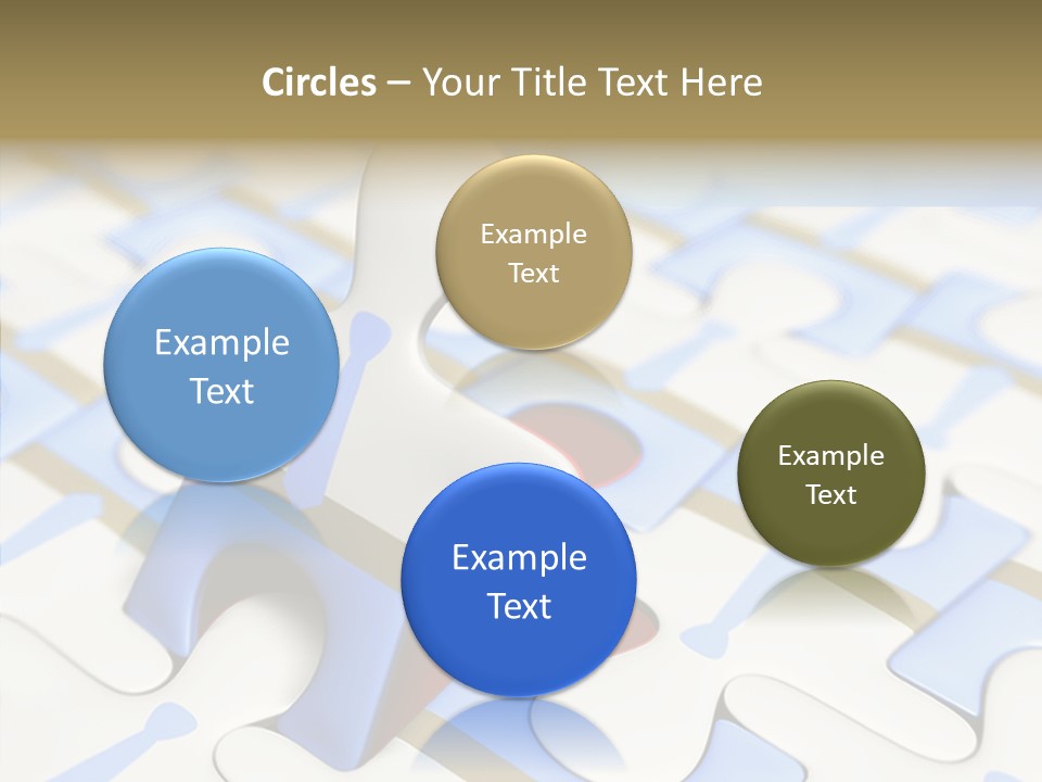 Solution Togetherness Puzzle PowerPoint Template