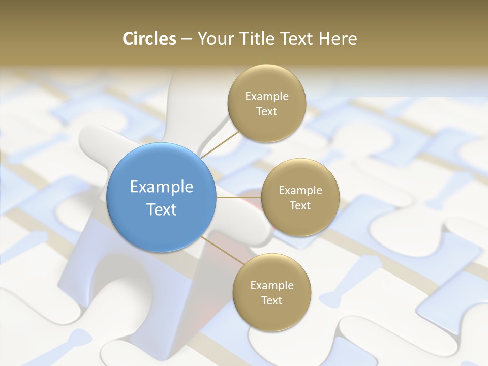 Solution Togetherness Puzzle PowerPoint Template