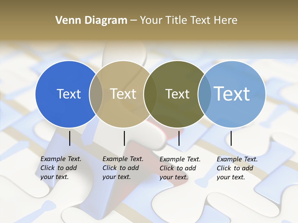 Solution Togetherness Puzzle PowerPoint Template
