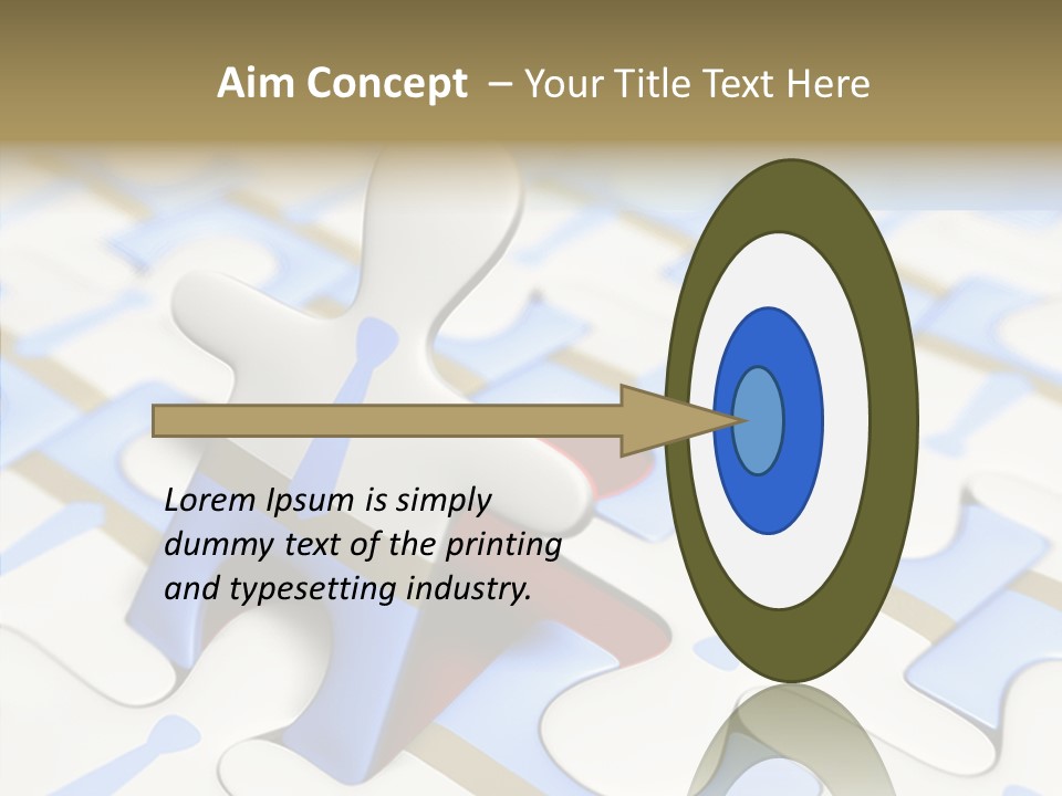 Solution Togetherness Puzzle PowerPoint Template