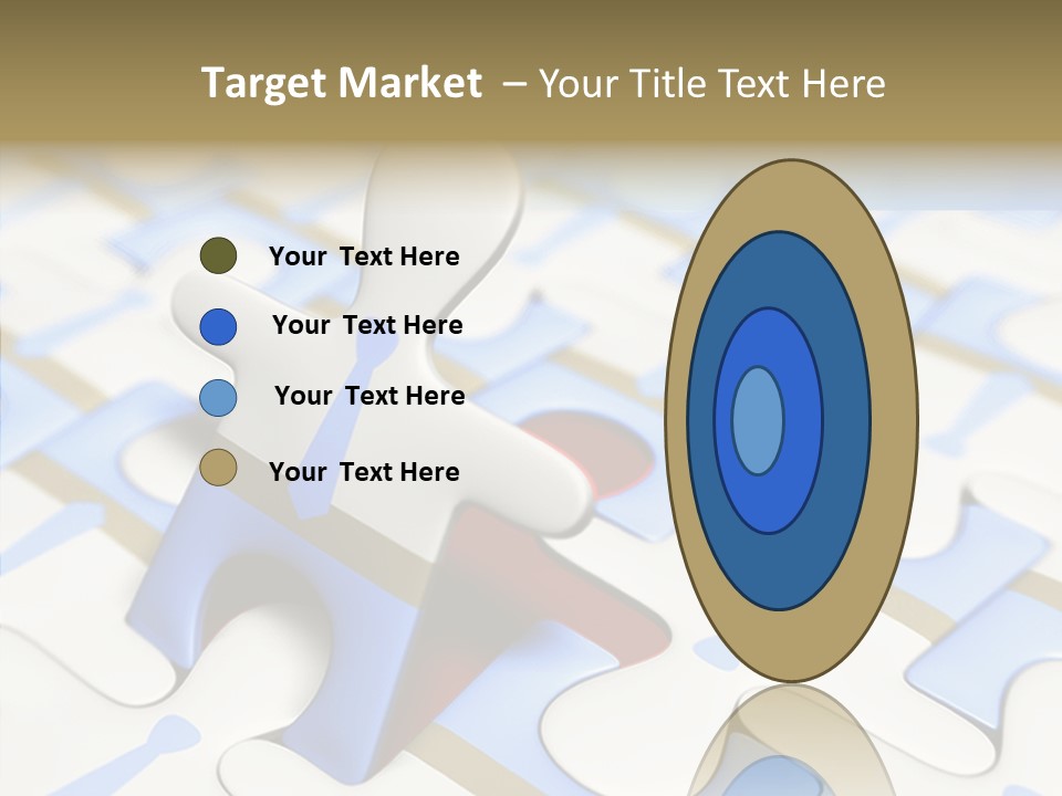 Solution Togetherness Puzzle PowerPoint Template