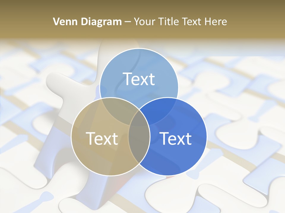Solution Togetherness Puzzle PowerPoint Template