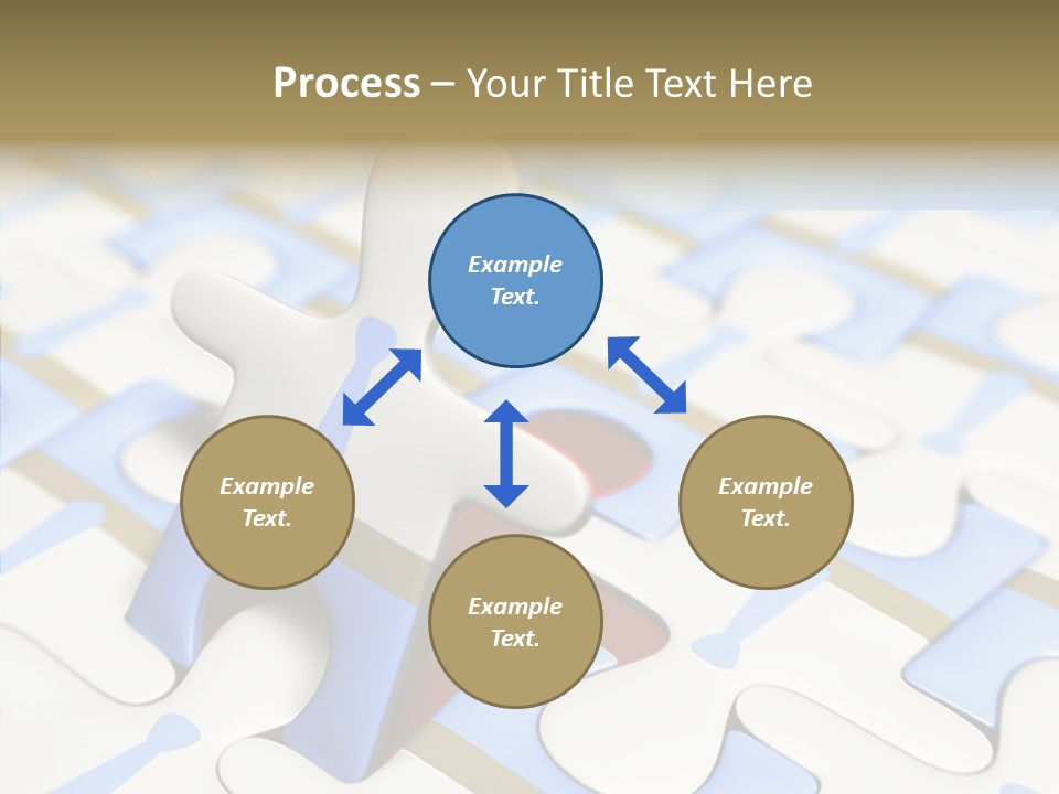 Solution Togetherness Puzzle PowerPoint Template