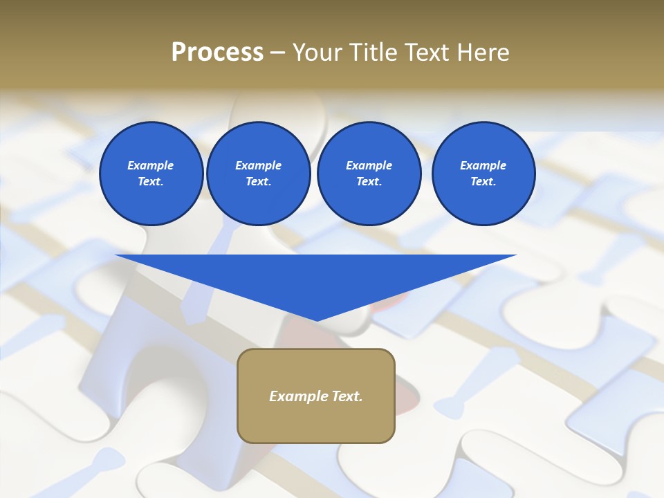 Solution Togetherness Puzzle PowerPoint Template