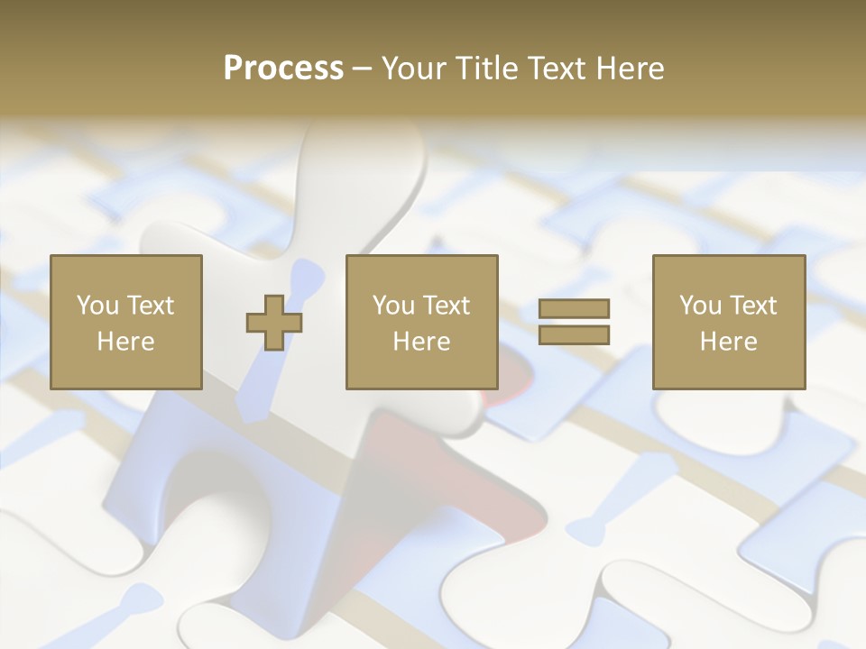 Solution Togetherness Puzzle PowerPoint Template