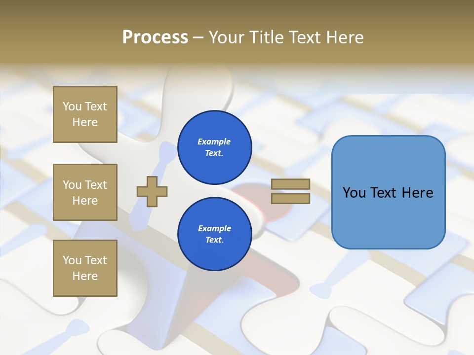 Solution Togetherness Puzzle PowerPoint Template