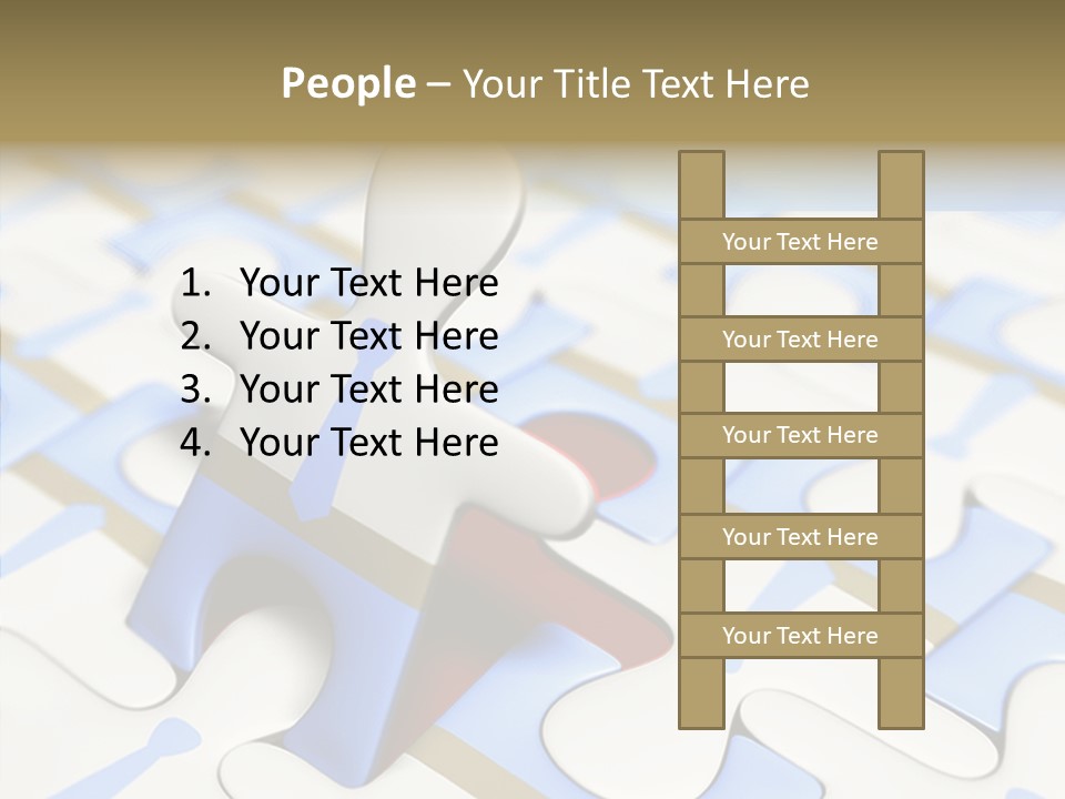 Solution Togetherness Puzzle PowerPoint Template