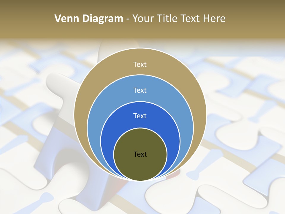 Solution Togetherness Puzzle PowerPoint Template