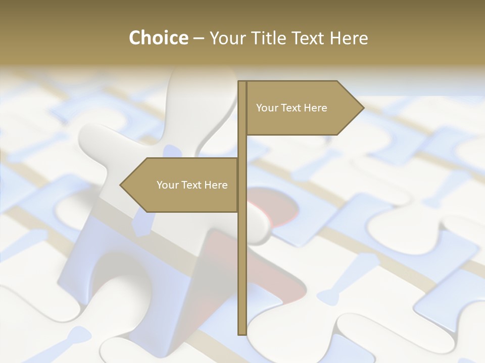 Solution Togetherness Puzzle PowerPoint Template