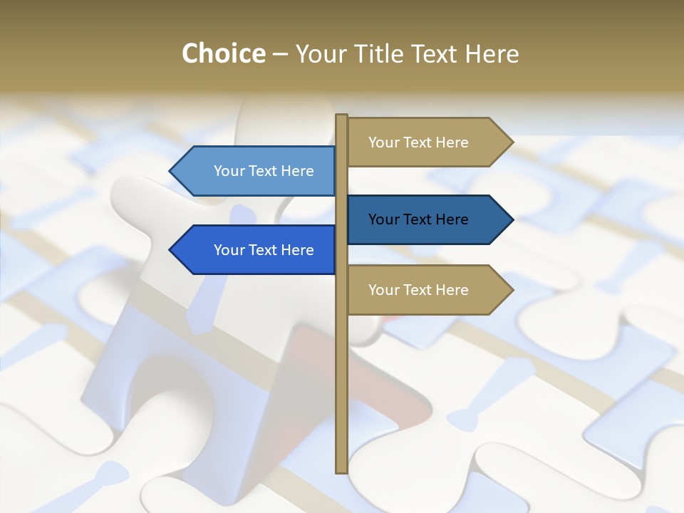 Solution Togetherness Puzzle PowerPoint Template
