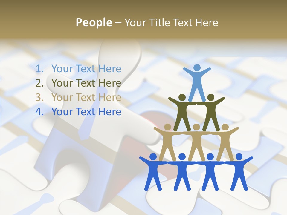 Solution Togetherness Puzzle PowerPoint Template