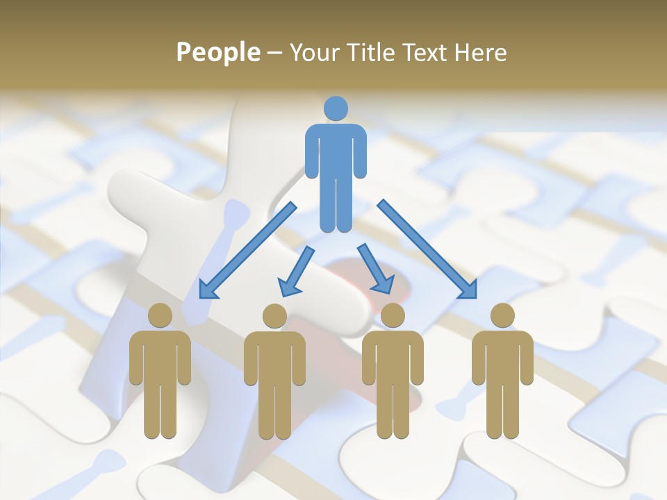 Solution Togetherness Puzzle PowerPoint Template