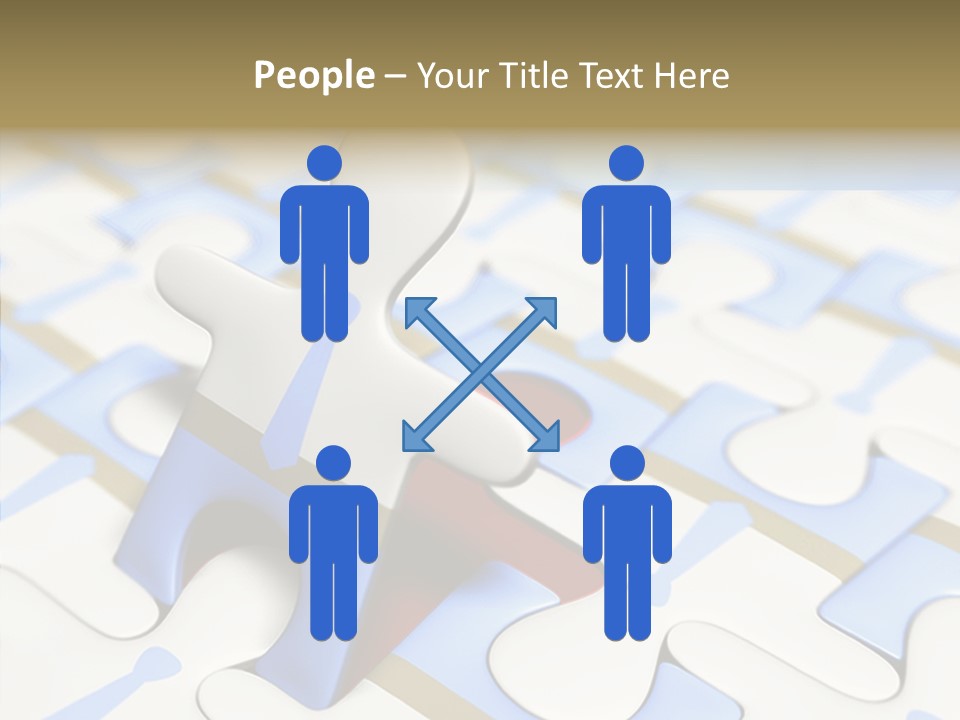 Solution Togetherness Puzzle PowerPoint Template