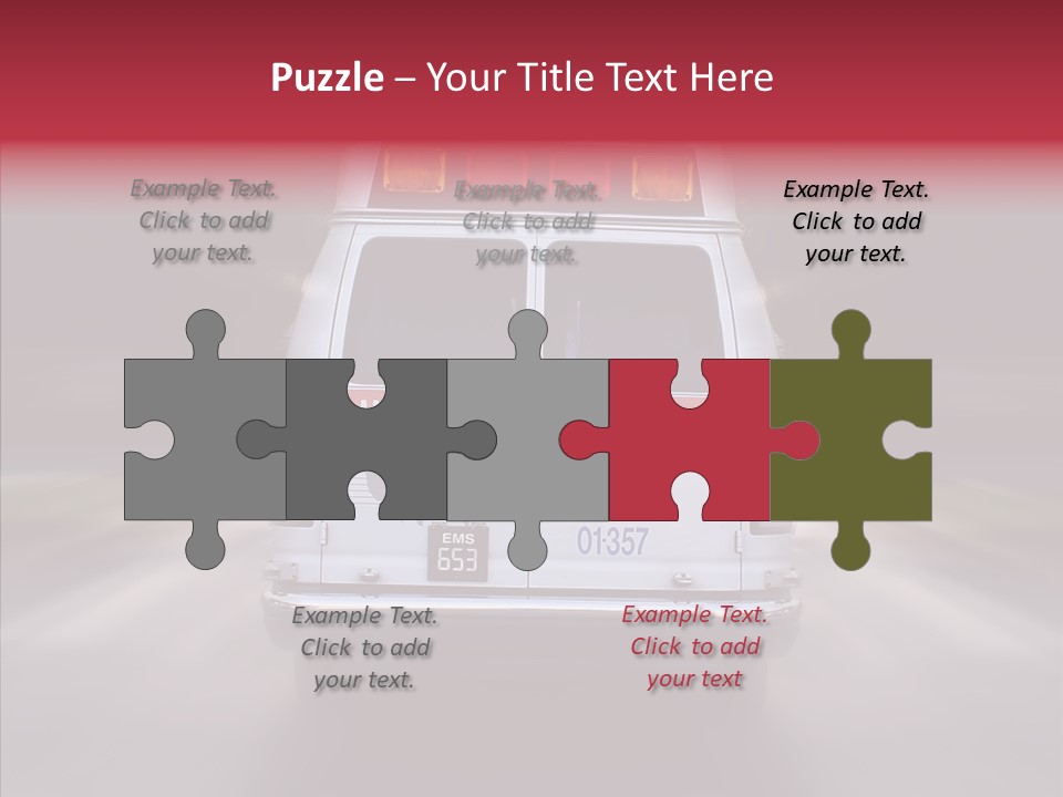 Safety Injured Ambulance PowerPoint Template