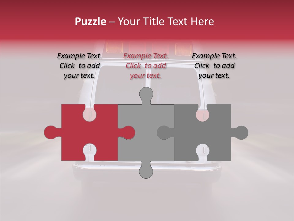 Safety Injured Ambulance PowerPoint Template