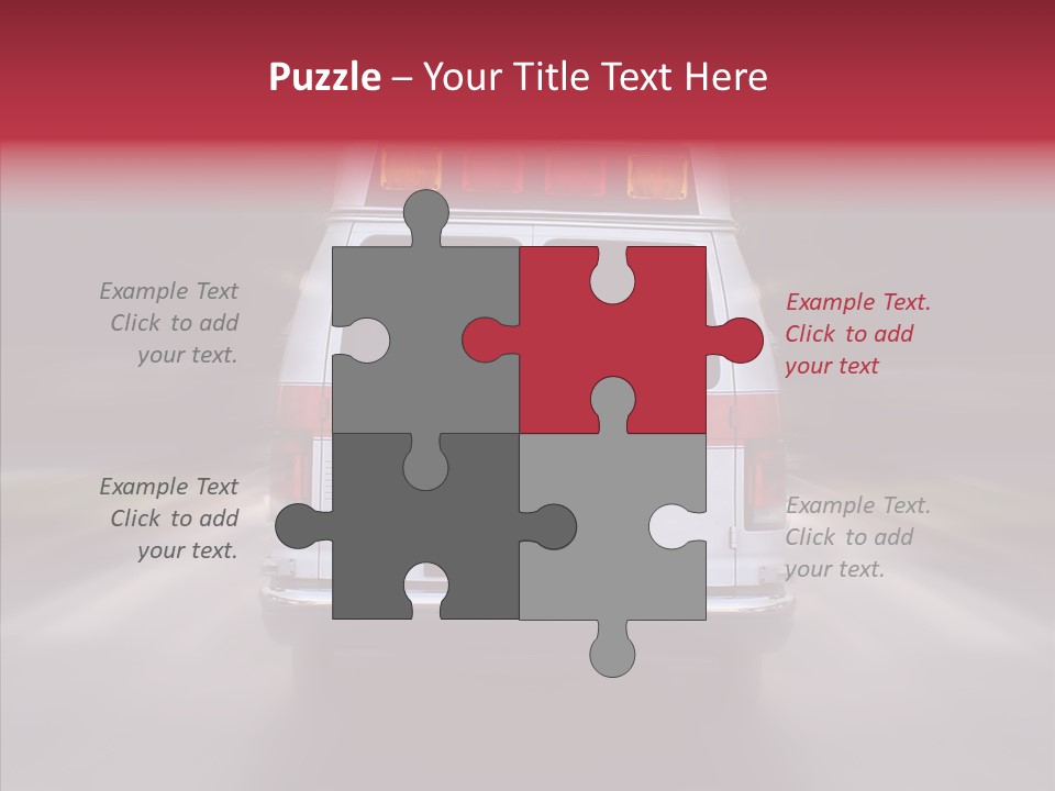 Safety Injured Ambulance PowerPoint Template