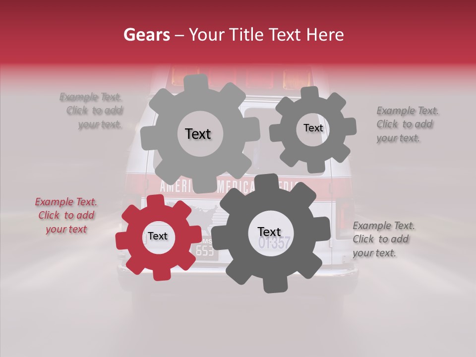 Safety Injured Ambulance PowerPoint Template