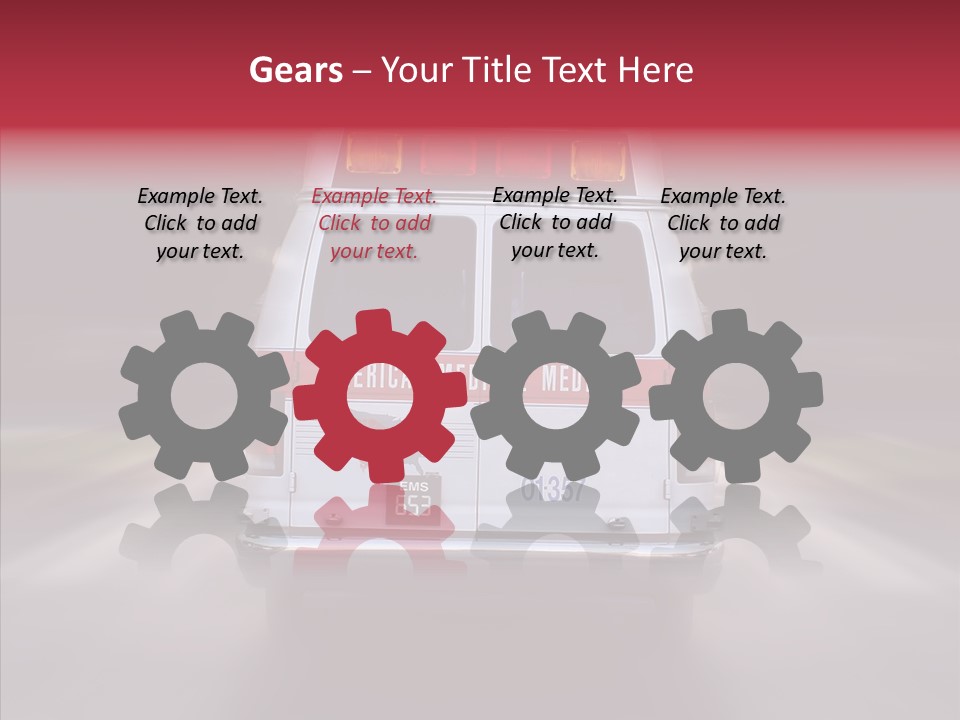 Safety Injured Ambulance PowerPoint Template