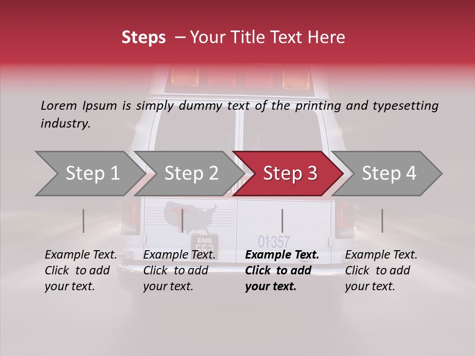 Safety Injured Ambulance PowerPoint Template