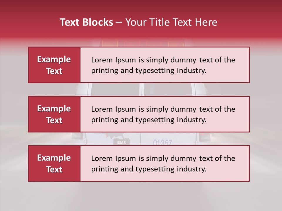 Safety Injured Ambulance PowerPoint Template
